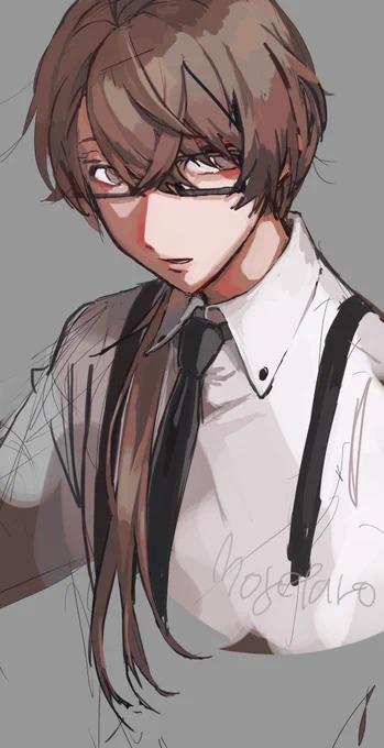 #100日チャレンジ 10日目練習で描いた加賀美社長でお茶を濁す 