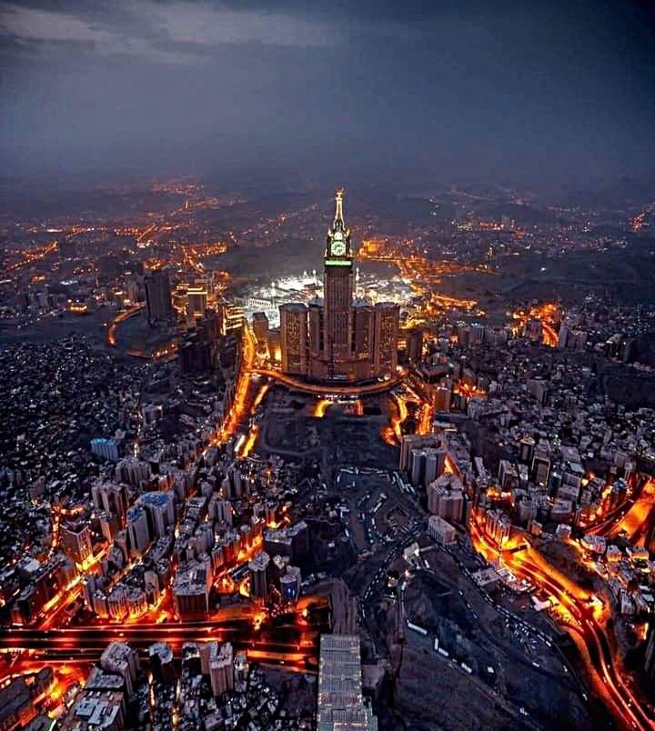 Jr_deedat's tweet image. Night view of Makkah💙