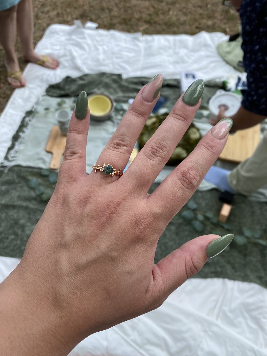 mooooonpeach's tweet photo. The love of my life took me on a beautiful picnic at Pease Park and now WE’RE ENGAGED!!!! Our family hid at the park and came to join us after Ariel proposed 🥹 I wish I could relive that day over and over. I love you @notatakuache https://t.co/HQ6t9K2g0N