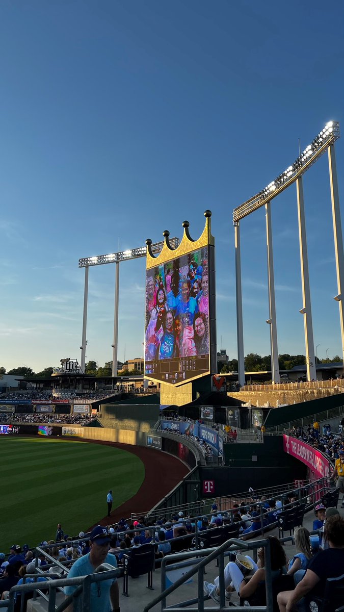 GOTRKC's tweet photo. Much gratitude to Royals Charities for honoring longtime Girls on the Run Lead Coach DeAirra Trent in the Buck OโNeil Legacy Seat this weekend, one of the greatest Kansas City honors for people impacting the community. #kansascity #royalscharities #kcnonprofit #gotrkc https://t.co/NNzwnIPOPI