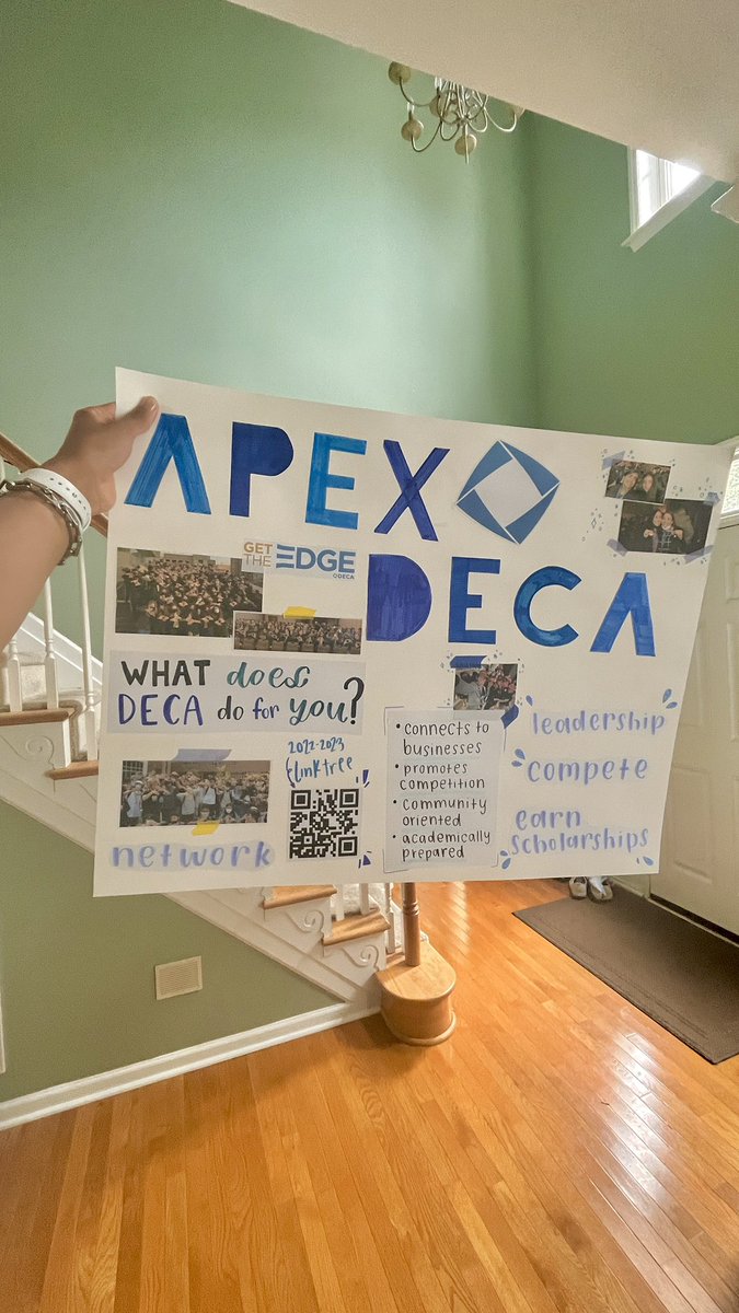 Apex_DECA's tweet photo. We are so excited for another amazing year of Apex DECA!! Come see us at the Apex Cougar Camp and learn all about what we are. Also check out our linktree with our website for all things APEX DECA! @ApexHighSchool https://t.co/5oTt8TNCTR