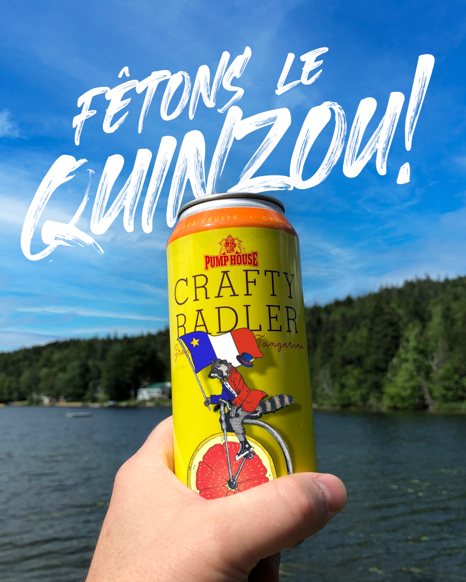 Bonne fête des Acadiens! 🌠⬜️🟥   Happy Acadian National Day! 

#quinzou #craftbeer #biereartisinale #acadie #nouveaubrunswick #15aout  #nationalacadianday #vivelacadie #fêtedesacadiens #fêtons  #🔵⚪️🔴 #💙 🤍❤️