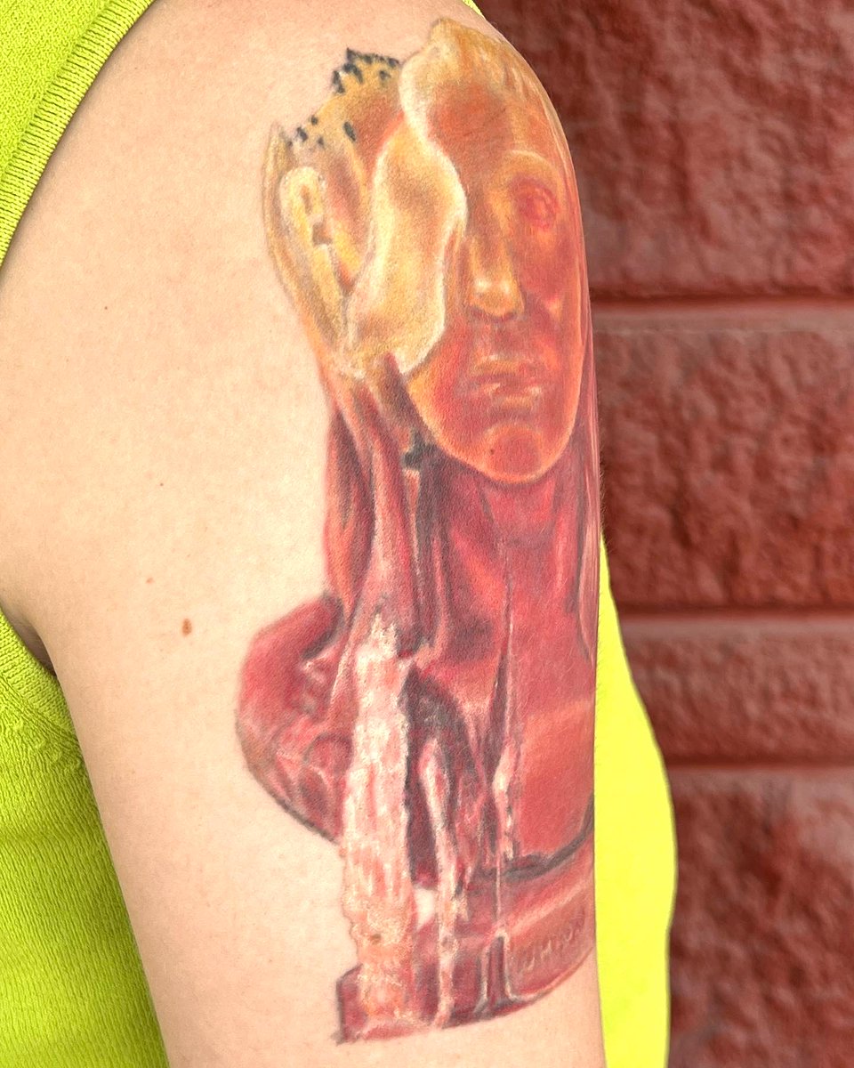 NuclearInk's tweet photo. Awesome @kesharose High Road Album cover tattoo done by Jesse Neese. #kesha #wax #tattoo #tattoos #color #portrait #Candles #candlewax #FreeKesha #melting #Omaha #Nebraska #RCA #TattooColour #tattooart #tattooartist #nuclearink #nuclearinktattoo #eternalink https://t.co/HWBVGsomYm