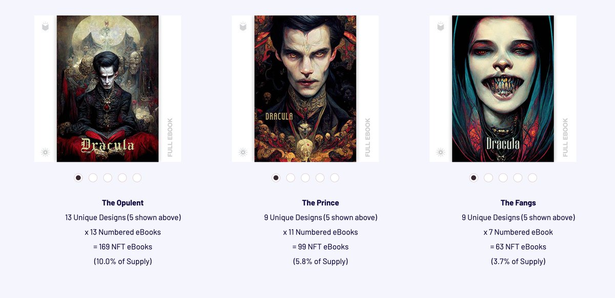 book_io's tweet photo. Sneak peek at Dracula's rarity chart.
Hope you get the one(s) you want! https://t.co/Cqt1uVm2q0