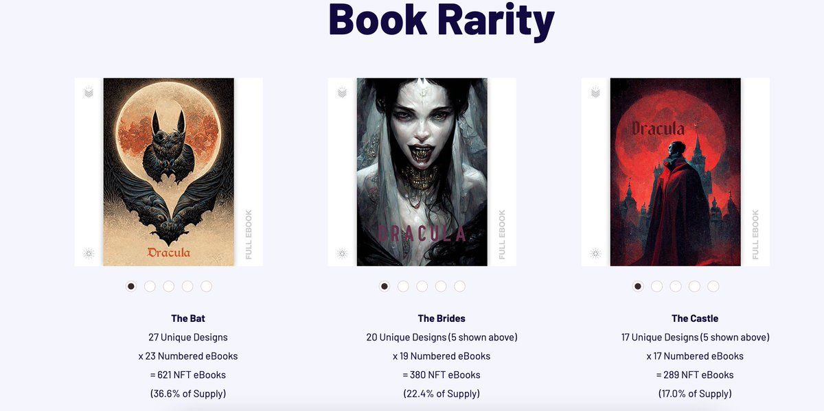 book_io's tweet photo. Sneak peek at Dracula's rarity chart.
Hope you get the one(s) you want! https://t.co/Cqt1uVm2q0