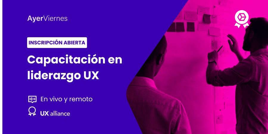 ayerviernes's tweet image. Certifica tus conocimientos en UX. 
 
Del 8/9 al 10/9 estaremos impartiendo el nivel III: Liderazgo.

Garantiza tus conocimientos en tu mercado y área de trabajo.

Inscribete ahora en bit.ly/3PNqWkR 

Cupos limitados.

#AyerViernes #UXPM #UXAlliance #UX