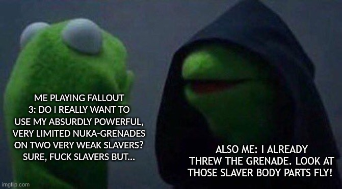 Lots47's tweet photo. #fallout3 #fuckslavers  #falloutthree #videogames https://t.co/WFuxELv6I2
