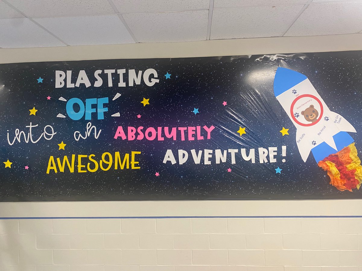 I can’t wait to blast off to an amazing school year! 
<a href="/RedClaySchools/">Red Clay Consolidated School District</a> <a href="/baltzprincipal/">Amy O’Neill</a> <a href="/KP_BaltzAP/">Mrs. Palma</a>