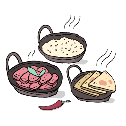 :طب يا شهيّة خفايف 
:لأ ابلعي الدسم يا عمّة
🙂🙃