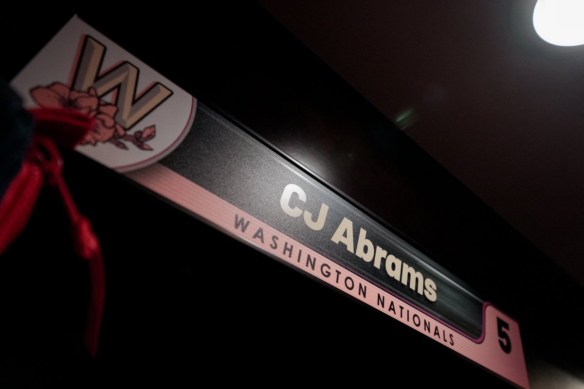 Nationals's tweet photo. SS – No. 5 – CJ Abrams https://t.co/EMMJ61e4nZ