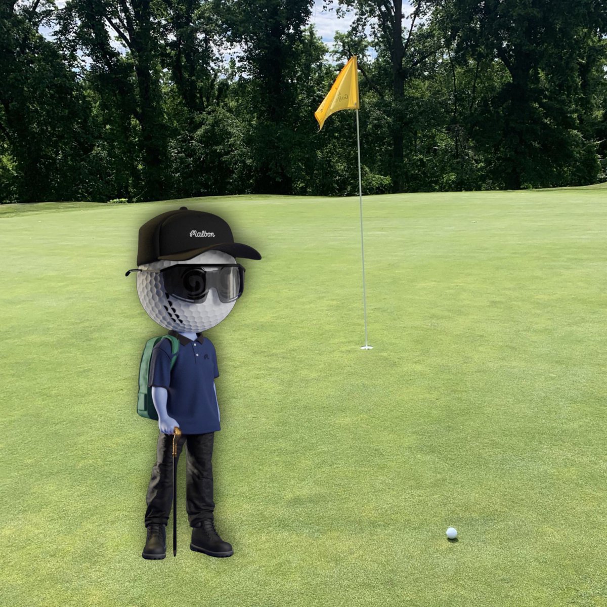 theBucketsClub's tweet photo. Coolest fella on the course 😎
@dj_Bamboo taking his Front Nine Bucket to a whole new level 🪣
#malbongolf #bucketsclub #frontnine #investingolf https://t.co/39IQMJhkbB