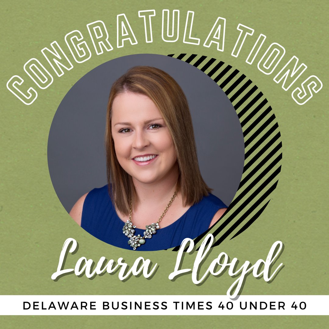AKAAdvisory's tweet photo. We are so proud of our own Laura Lloyd, CPA for being named one of Delaware’s 40 under 40 innovative and achieving young professionals for 2022 by the @DeBusinessTimes! This award is well deserved! Congratulations Laura! https://t.co/AXLtPX5ilq
