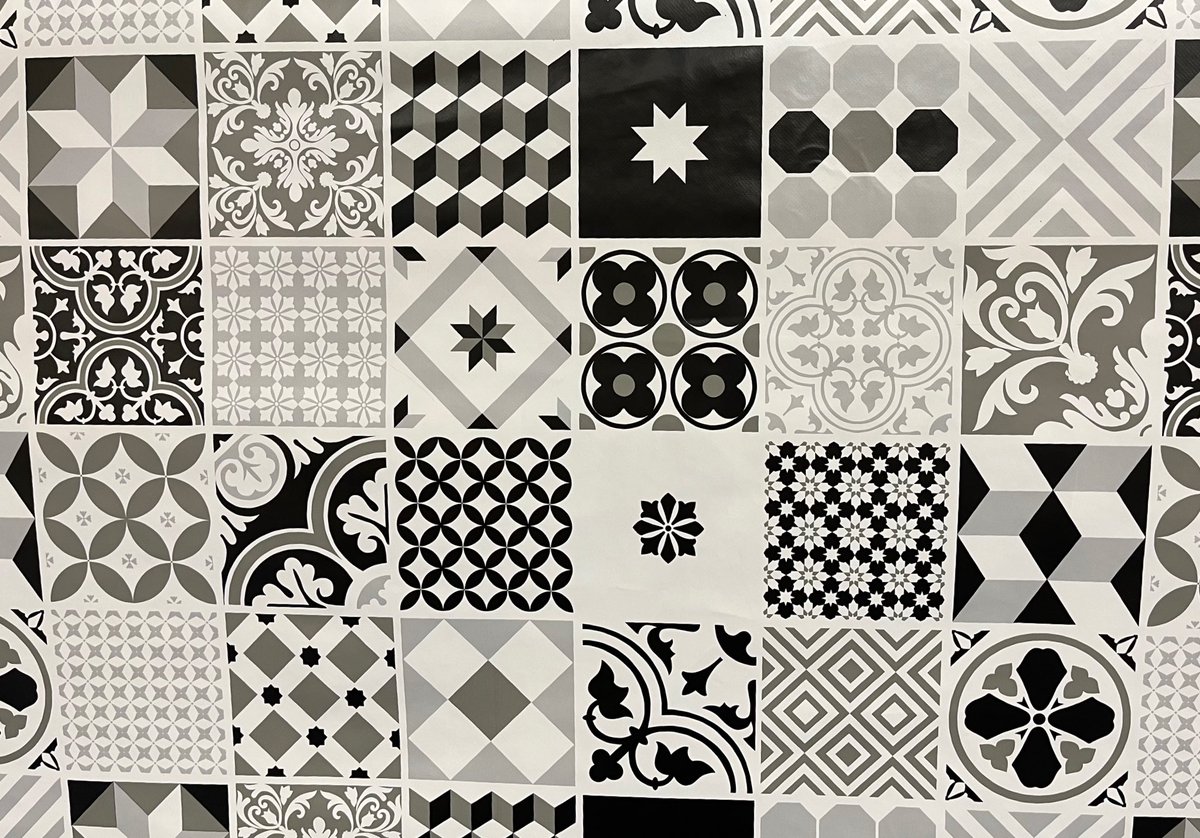 AlisonHogben's tweet photo. Saw this table oilcloth fabric today. Think it hits most of the brief for the #MathsMashUp to finish off this year’s #Mathphoto22 https://t.co/8jnLJXVlcU