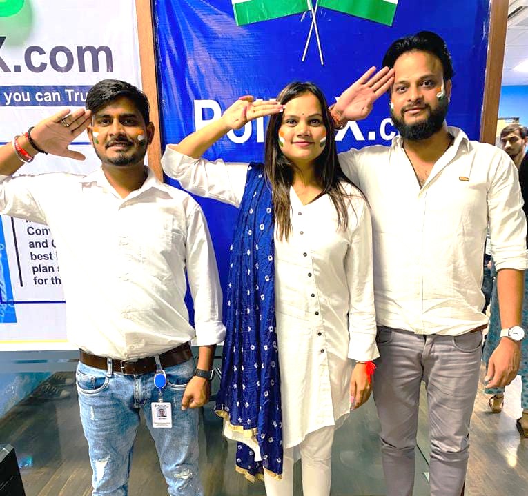 policyxcom's tweet photo. We celebrated the 75th Independence Day of India with immense enthusiasm and pride. Our unity at PolicyX represents our togetherness as a nation. 

Jai Hindi!

#policyx #azaadikaamritmahotsav #IndependenceDayIndia #independenceday2022 #indian #indianindependenceday https://t.co/lCiHgAqYMJ