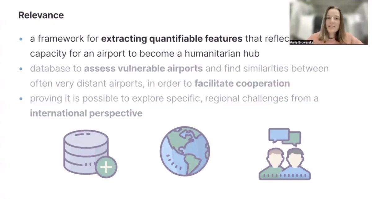 HumanitarianSys's tweet photo. Can modeling airport similarities help us better prepare for humanitarian disaster response? @radmery94 and @KarlitaSaldana present their analysis of over 900 airports worldwide @kdd_news #KDD2022 #DatadrivenHumanitarianMapping https://t.co/P17IelkVul