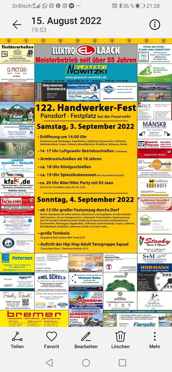 Handwerkerfest Pansdorf der OHW 03.09 2022 #pansdorf #handwerk #handwerkerfest