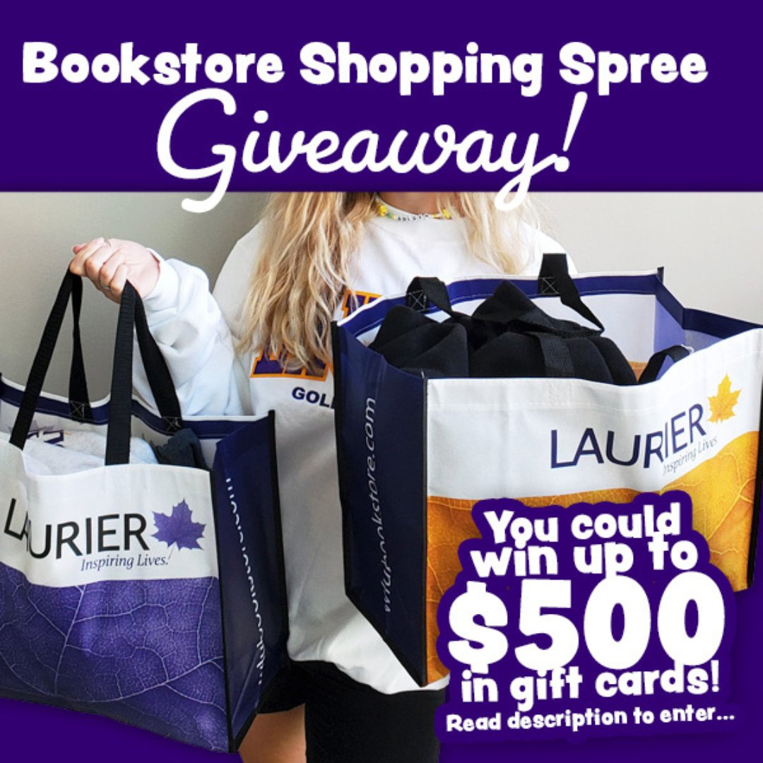 ❗️GIVEAWAY ALERT❗️Go to our IG @/wlu_bookstore for a chance to win a bookstore gift card. *Giveaway is exclusively only on our IG. #wilfridlaurieruniversity #laurierbookstore