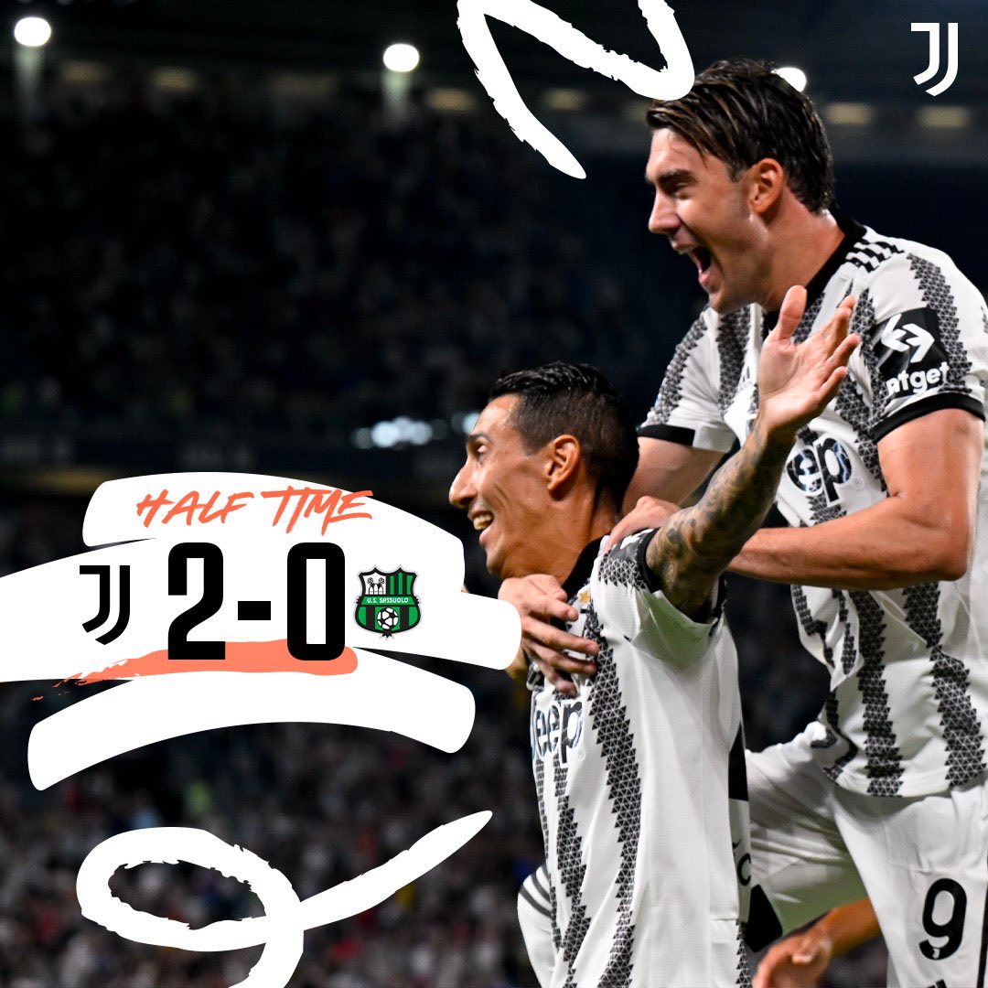 HT | ⏳ | Mengakhiri babak pertama dengan keunggulan 2️⃣ gol! 😀

#JuveSassuolo #FinoAllaFine #ForzaJuve