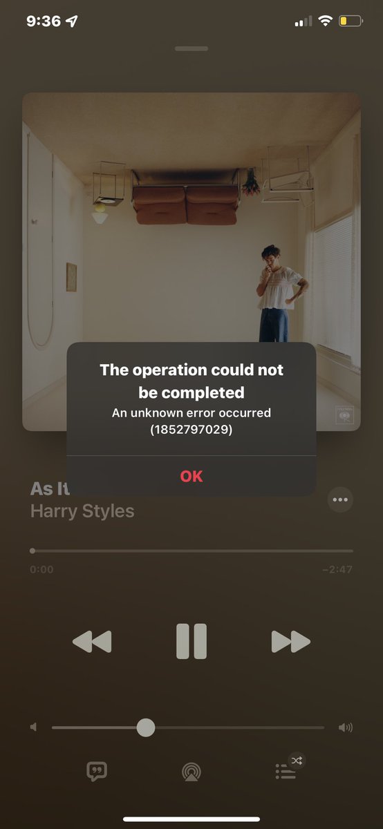 ITS NOT LETTING KE LISTEN TO ANYTHING???