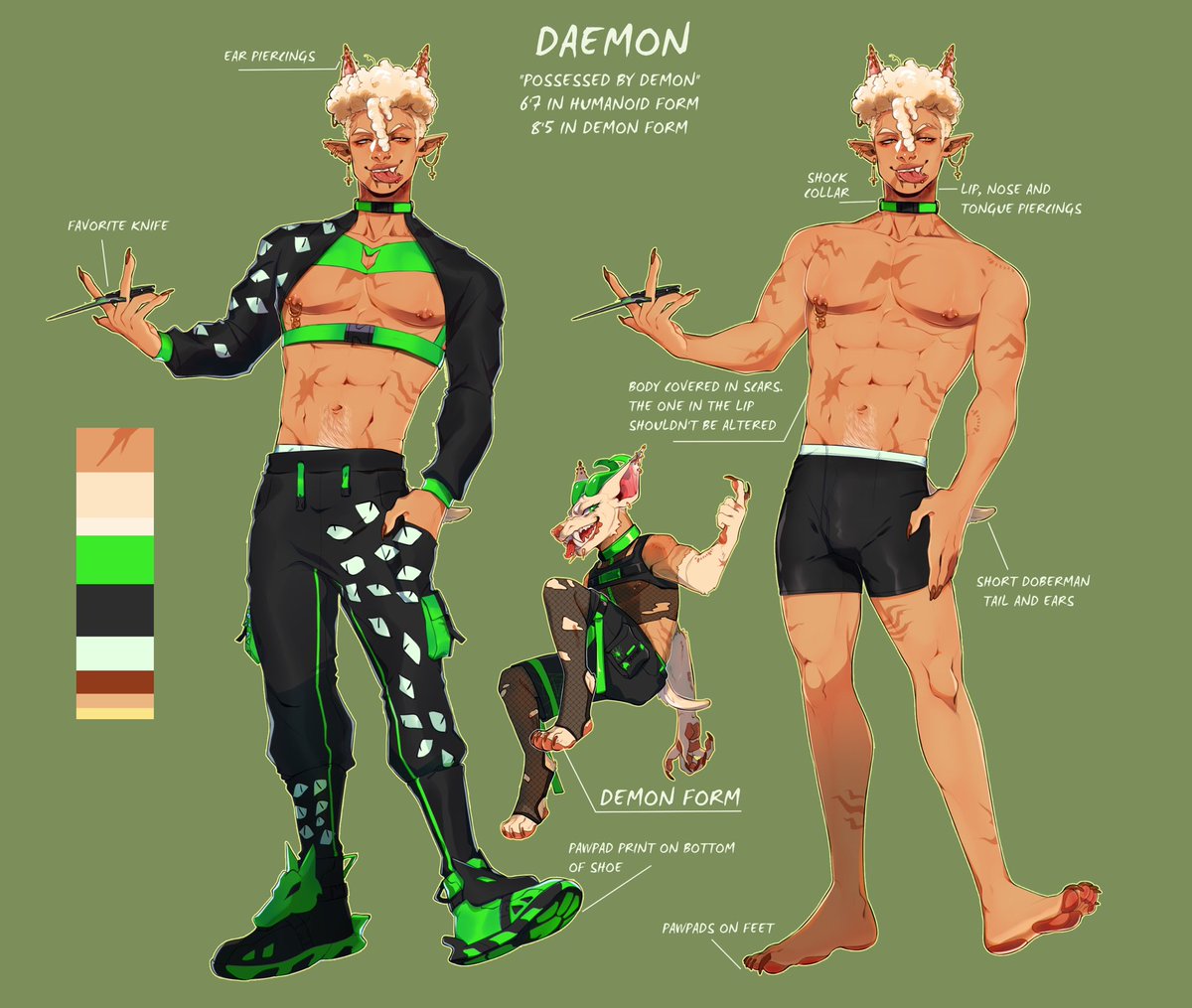 DobeDaemon's tweet image. Feral Doberman with an affinity for knives, monsters, and slashers. A safe place for danger.

🗡Twitch: twitch.tv/dobedaemon
🗡More links: dobedaemon.carrd.co
🗡Art: #DobeDaeArt  NSFW: #DirtyDaeArt

🗡Ref Sheet: @/PanDaePan 

#ENVtuber #Vtuber #VTuberUprising #Vartist