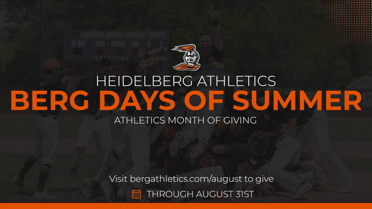 The annual Berg Days of Summer giving campaign is on through August 31st! An amazing opportunity to support @BergBaseball and our extraordinary student-athletes. Visit bergathletics.com/august to make your contribution!