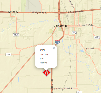 AllHazardsTFS's tweet photo. Alert: Texas A&M Forest Service is responding to a request for assistance in Cooke County on the #CWFire. The fire is an estimated 100 acres and 0% contained. #txfire https://t.co/T8FwziqAOr