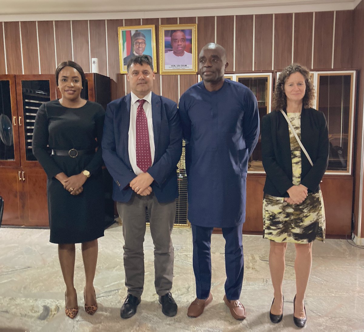 Honoured to call on HMS @OdumUdi @FMEnvng 🌱 A frank and open conversation about the urgent need to scale up #ClimateAction & #ClimateFinance to ensure the needs of the poorest and most vulnerable are met, and on the importance of #biodiversity protection 🌳 Lots to follow up on.