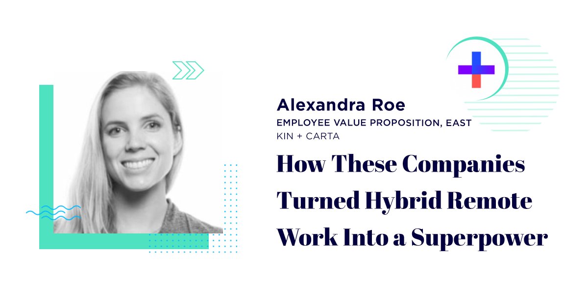 kinandcarta's tweet photo. Alexandra Roe, Senior Delivery Consultant &amp; EVP East Territory Lead, sat down with @BuiltIn #NYC to share more about our #hybrid and #remote culture. Check it out here: https://t.co/yFQsXMhzGM

#LetsBuildThis #ForEveryone #WorKinHybrid https://t.co/eB2MJ4fV3e