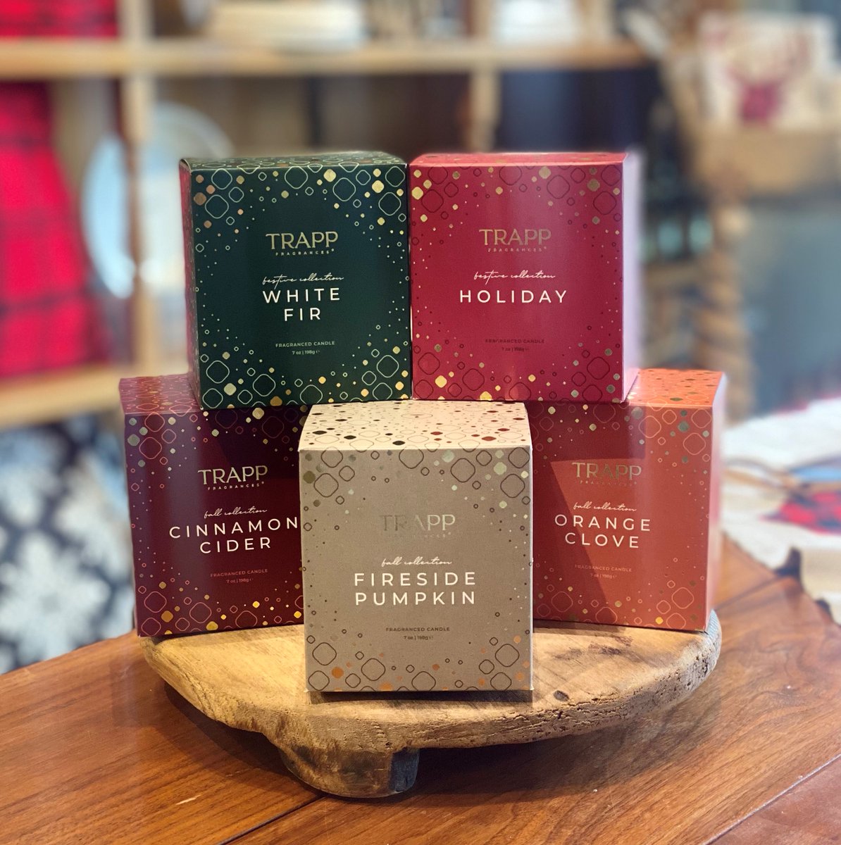 TrappandCompany's tweet photo. The seasonal candle collection has arrived! We have five amazing fragrances for you this year to add that perfect touch to any room.
Stop in the store today or purchase them online!
https://t.co/xRY4IBDG7m
#trappcandles #trappfragrances #seasonalcollection #shoplocalkc #shoplocal https://t.co/0pWqP6F4UV