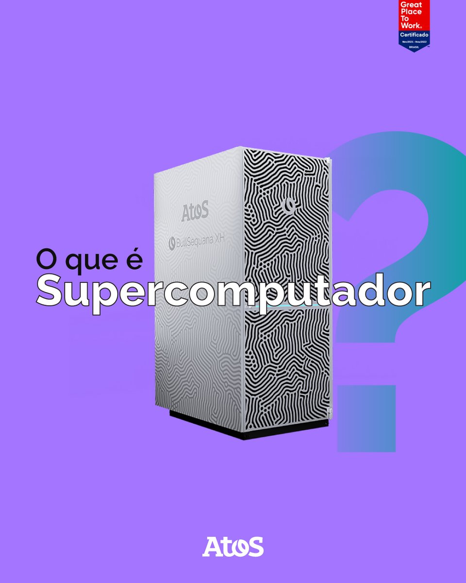 atos_br's tweet photo. Descubra o que é um supercomputador em menos de 1 minuto! 👇 #diadainformatica https://t.co/GNWRZL28d8