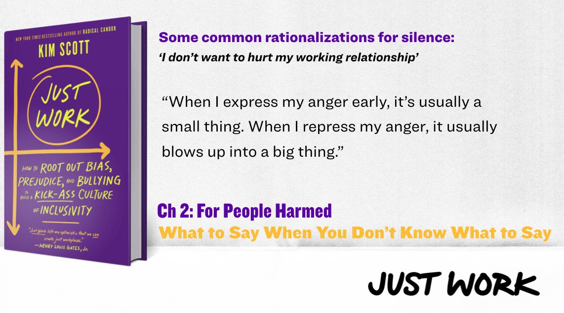 JustWorkBook's tweet photo. If you truly want to maintain a healthy working relationship with your peers, don’t ignore harmful behavior, especially if it’s recurring. This will most likely cause even more harm and hostility in the workplace. #JustWork https://t.co/uWsvxRhFyp