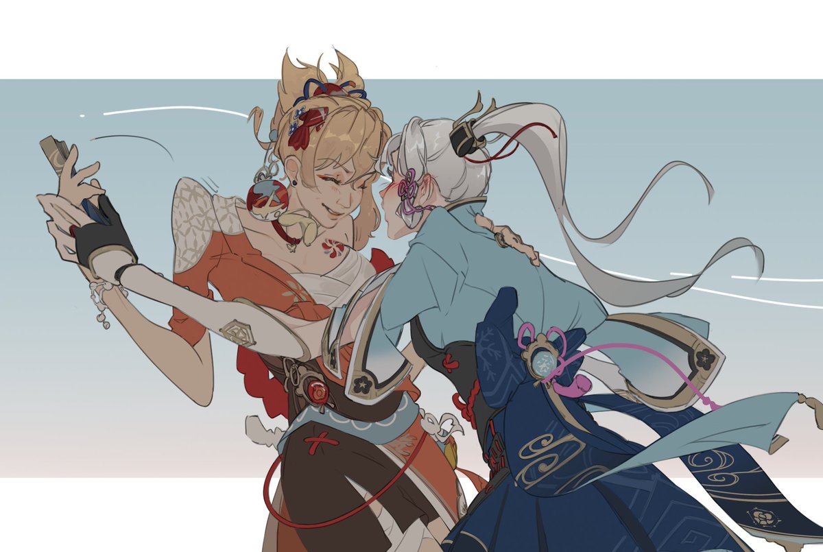 ayamiya u make me feel so warm thank u for existing
#GenshinImpact #原神 #yoimiya #ayaka