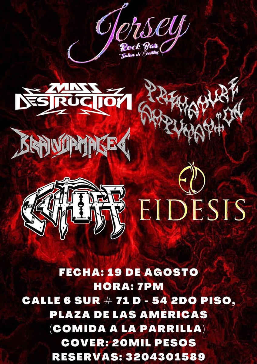 EidesisB's tweet photo. Este viernes 19 de agosto estaremos nuevamente en escena haciendo metal 🤘🤘 https://t.co/vu9ly1udjk