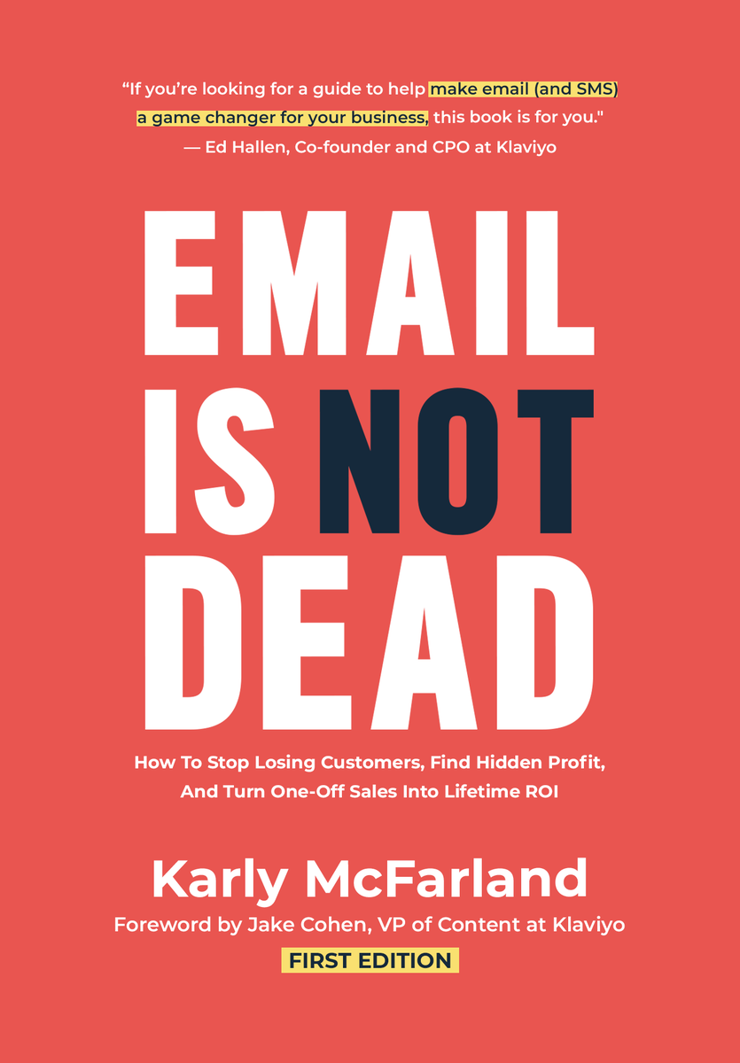 600 hours. 🤯

It took me SIX HUNDRED hours to research for and write this book after a half decade working as an email marketing strategist.

Email Is NOT Dead.

amazon.com/dp/1778243800

Here’s a section on deliverability:

A thread 🧵