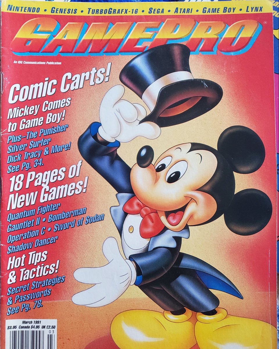 cerosfx's tweet photo. GamePro Magazine Dec 1991
.
.
.
.
.
#gamepromagazine #MickeyMouse #sonicthehedgehog #segagames #segagenesis #retrogaming #classicgaming #90sgames https://t.co/j7Oyr2700A