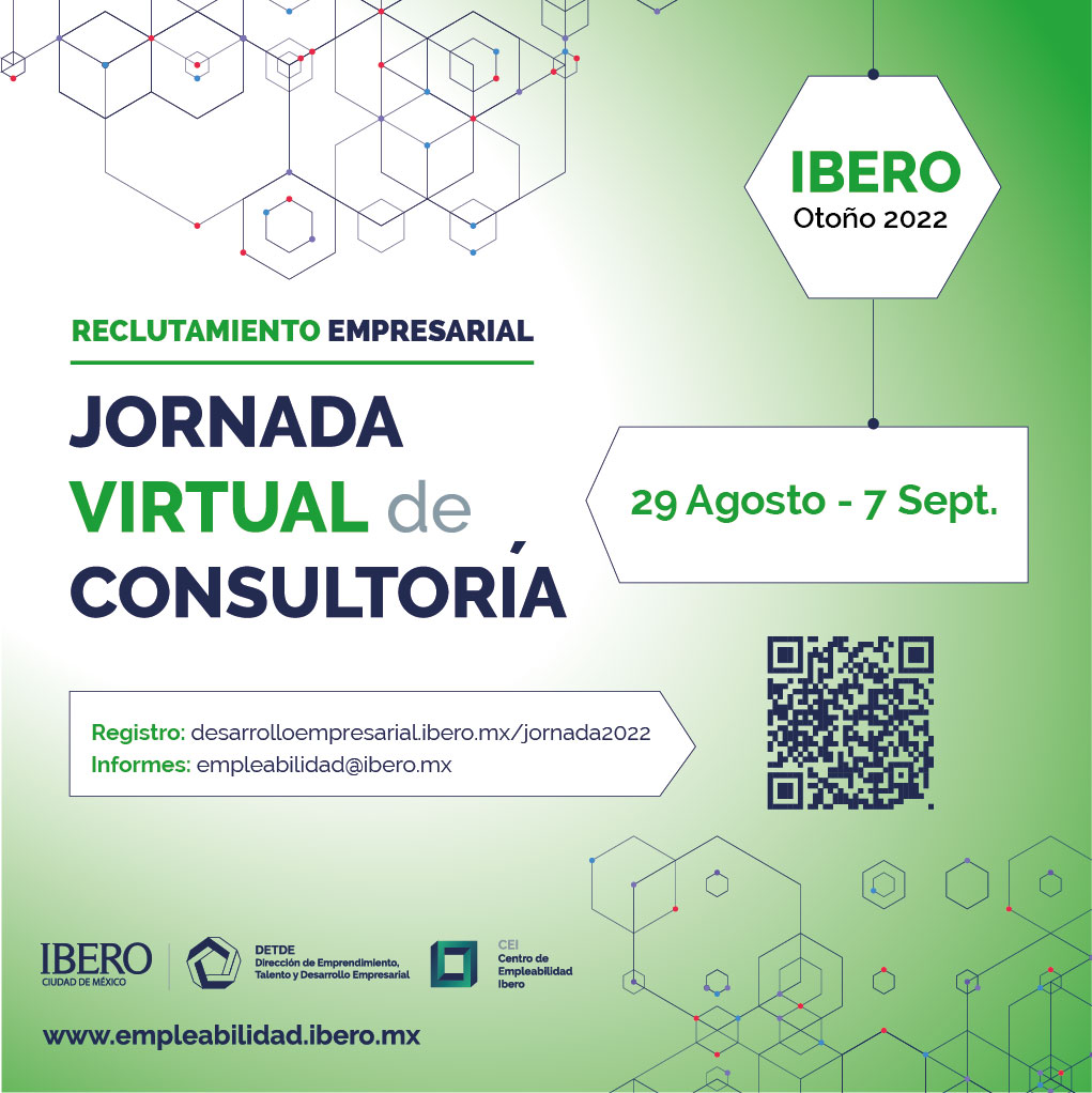 ¿Te interesa trabajar en consultoría? Participa en la Jornada Virtual de Consultoría IBERO 2022
Registro bit.ly/3SIkcGc #consultoría #empleo #trabajo #retosprofesionales <a href="/IBERO_mx/">IBERO CDMX</a>