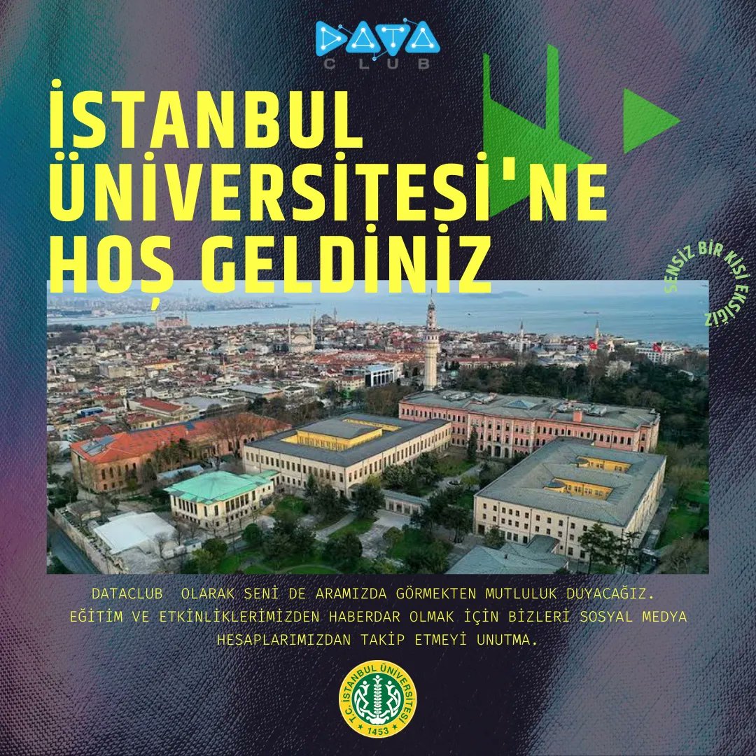 DataClubist's tweet photo. Gelecek dönem yeni arkadaşlarımızı aramızda görmek için sabırsızlanıyor, öğretim hayatında başarılar dinliyoruz.  👩‍💻🧑‍💻💻

#data #dataclub #DataScience #istanbulüniversitesi #tercih2022 https://t.co/lENlAH6Kr3 https://t.co/kUvrq6YlIY