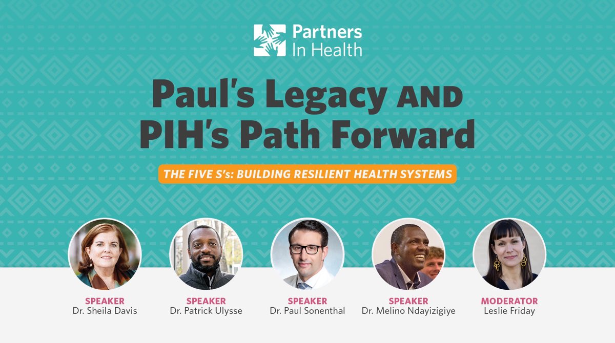 Paul Sonenthal (@psonenthal) on Twitter photo Join us! Tomorrow, 16 Aug 12pm EDT. Discussing key components of a robust health system as Paul Farmer envisioned. <a href="/Sheila_DavisDNP/">Sheila Davis</a>, Patrick Ulysse, <a href="/Melino_MD/">Melino Ndayizigiye</a> and <a href="/lesliefriday/">Leslie Friday</a>. secure.pih.org/a/pih-path-for… Join us! Tomorrow, 16 Aug 12pm EDT. Discussing key components of a robust health system as Paul Farmer envisioned. <a href="/Sheila_DavisDNP/">Sheila Davis</a>, Patrick Ulysse, <a href="/Melino_MD/">Melino Ndayizigiye</a> and <a href="/lesliefriday/">Leslie Friday</a>. secure.pih.org/a/pih-path-for…