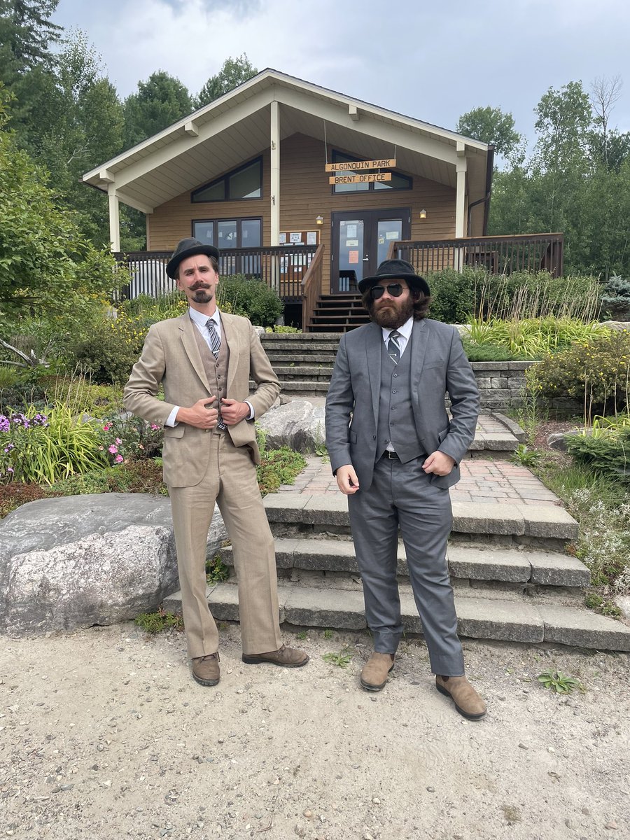 At the Brent office, almost to put in. The business trip begins. Hold our calls, we’re in conference. #suitcamping <a href="/Algonquin_PP/">Algonquin Provincial Park</a>