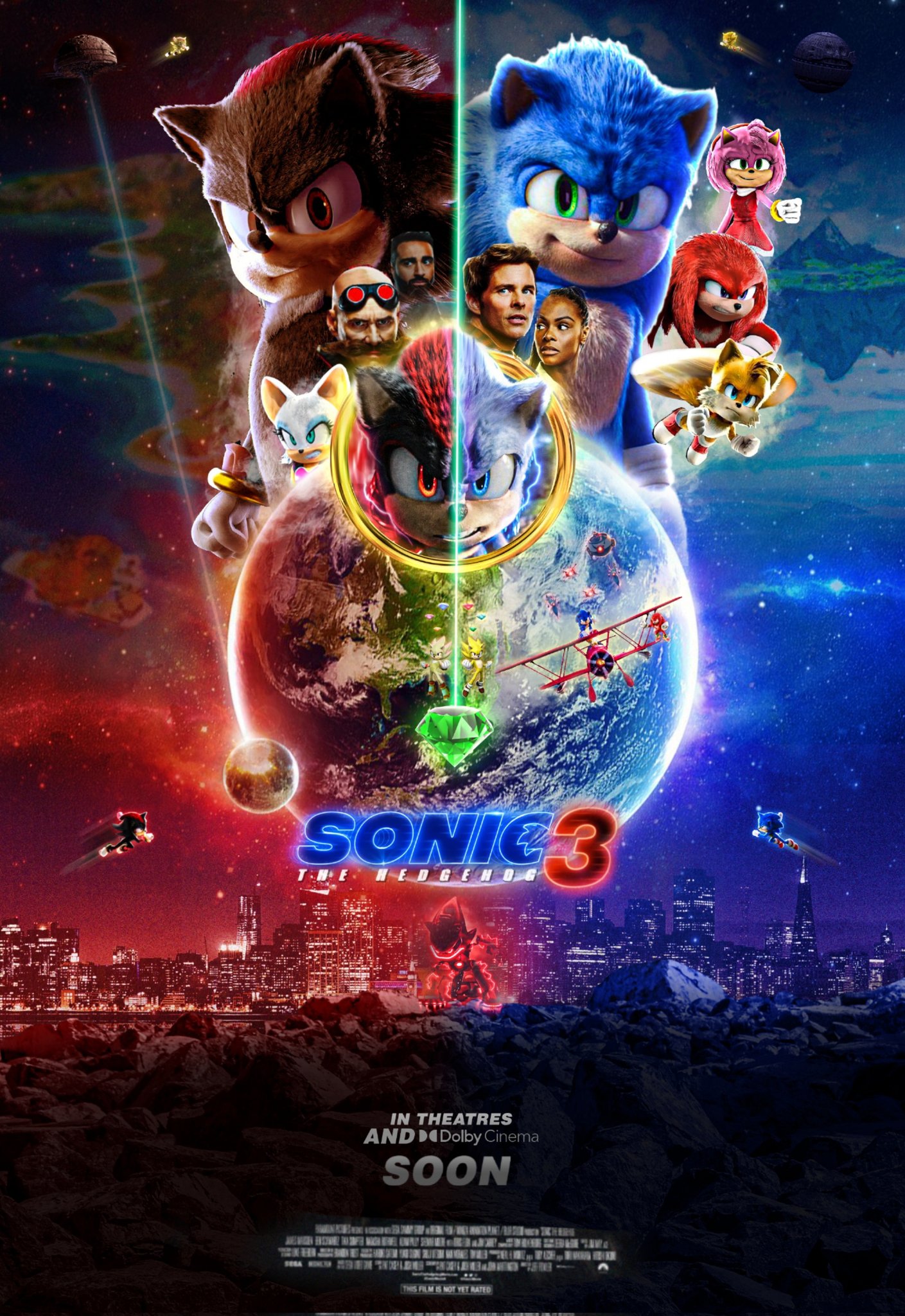 melhor poster do Sonic 3 o filme