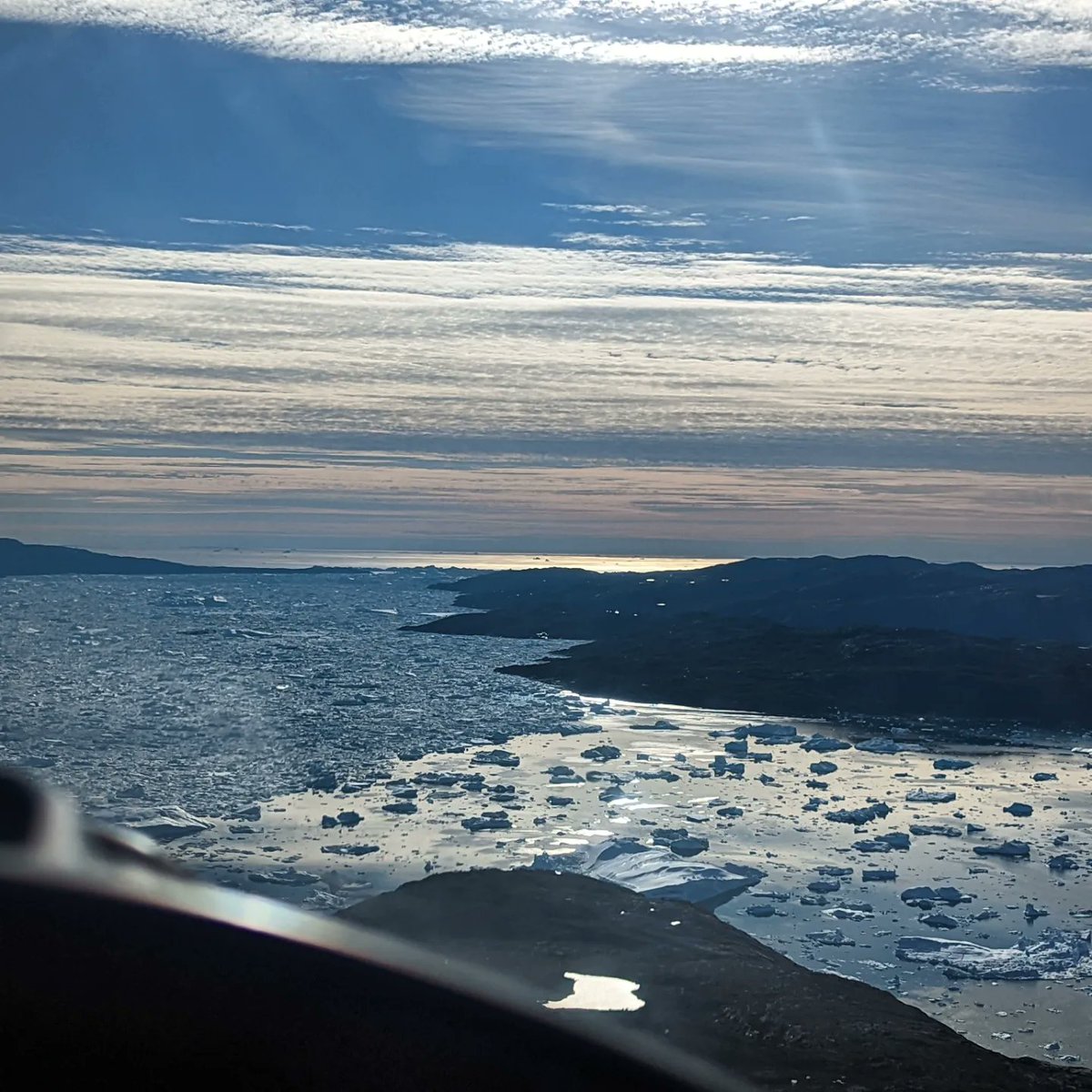 Ice, Ice baby (and one snug plane cabin) ... ❄️🏔️ #Ilulissat