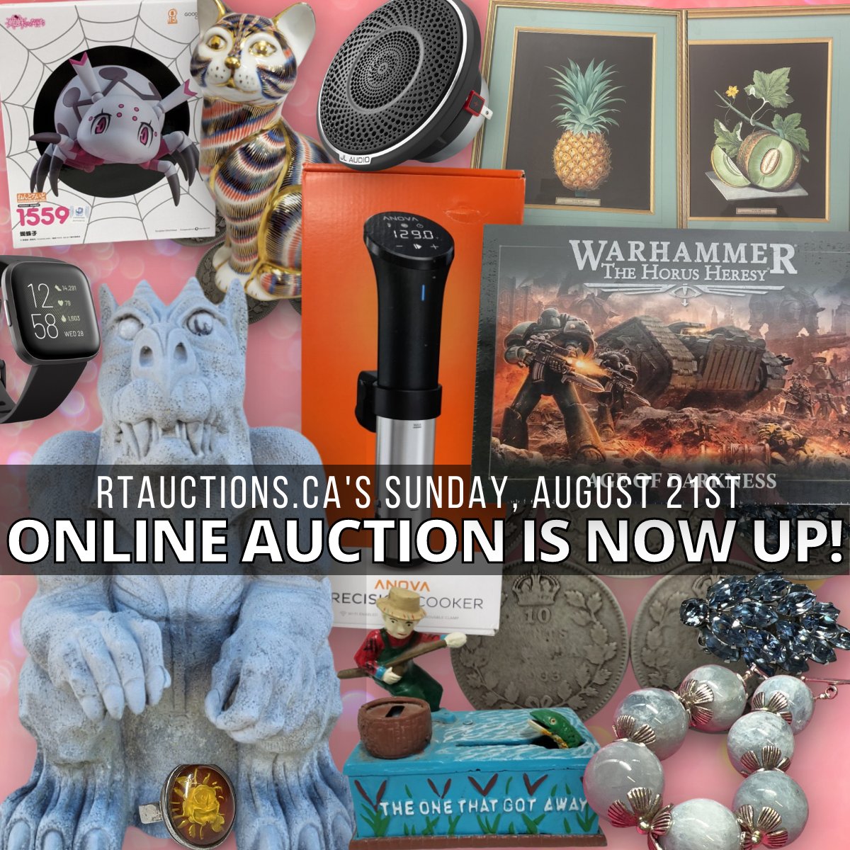 Our Sunday August 21st online auction has just been uploaded and is open for bidding! Bid on new, high-end items to vintage collectables, gorgeous jewelry, coins, trains and more:

rtauctions.hibid.com/catalog/390834

#rtauctions #yesweship #niagarafalls #niagararegion #onlineauction #hibid