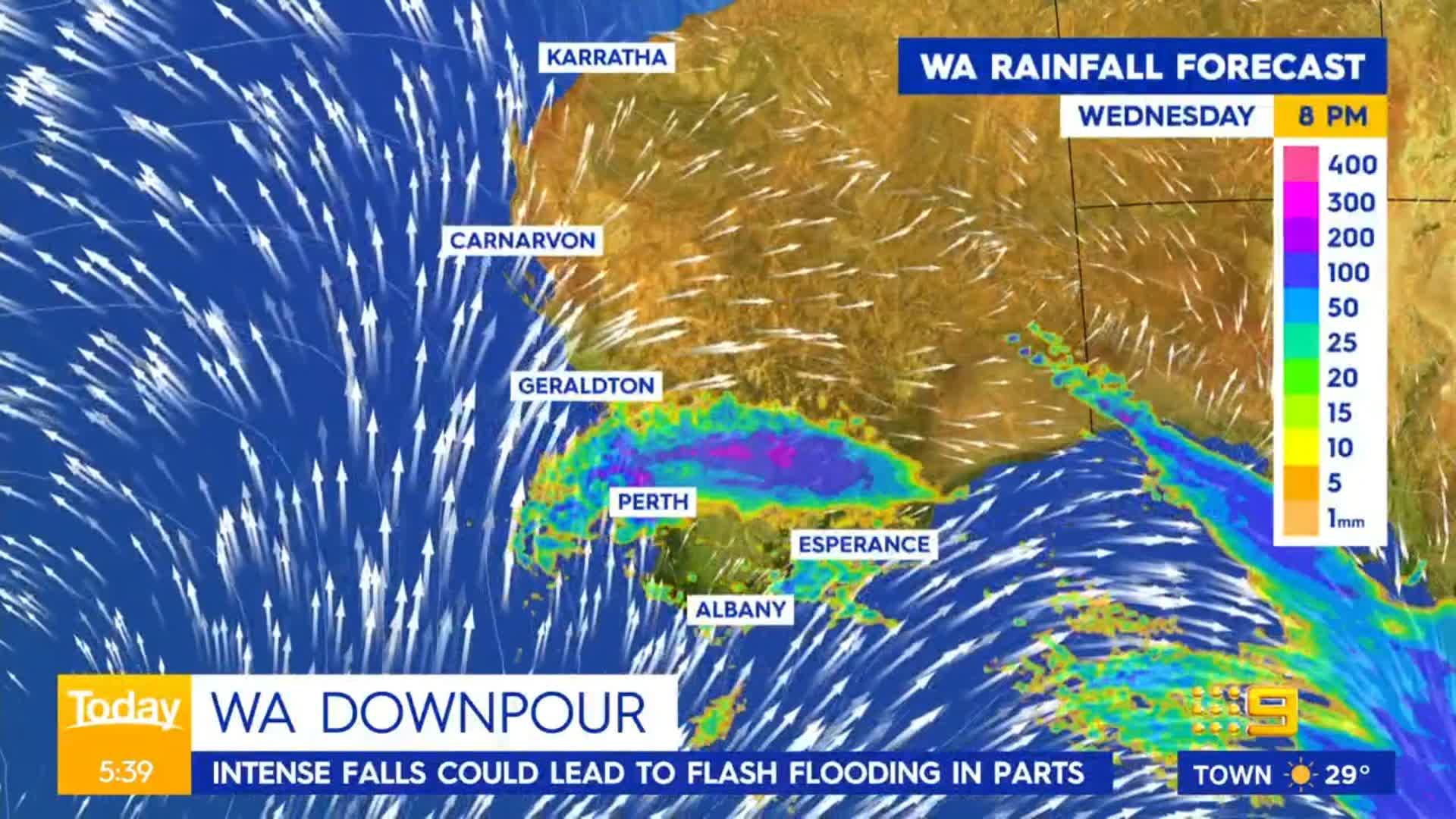 9News Perth on Twitter "WEATHER ALERT Heavy rain is expected to hit