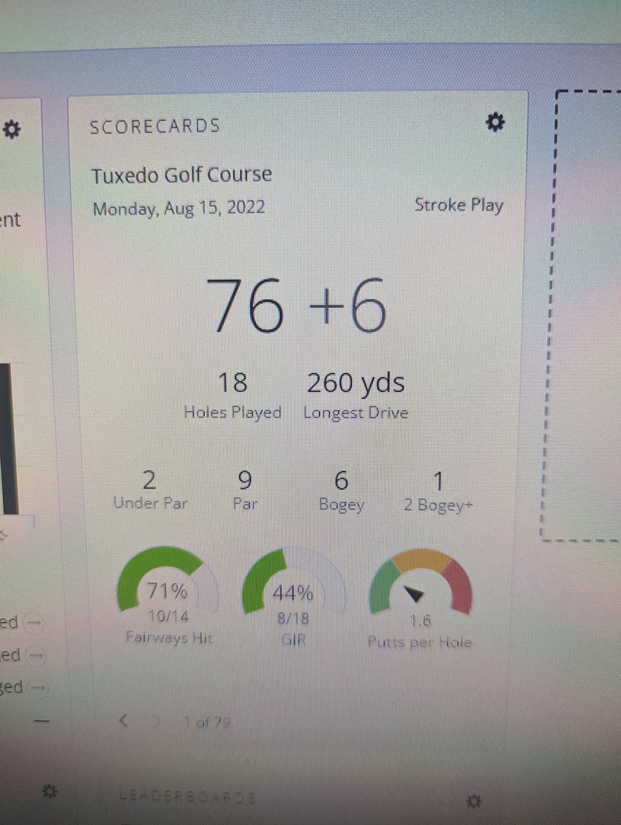 BoozeLords's tweet photo. Round of a lifetime today. Finally broke that 80 wall. And with Authority! #golf https://t.co/wvd9AinrEa