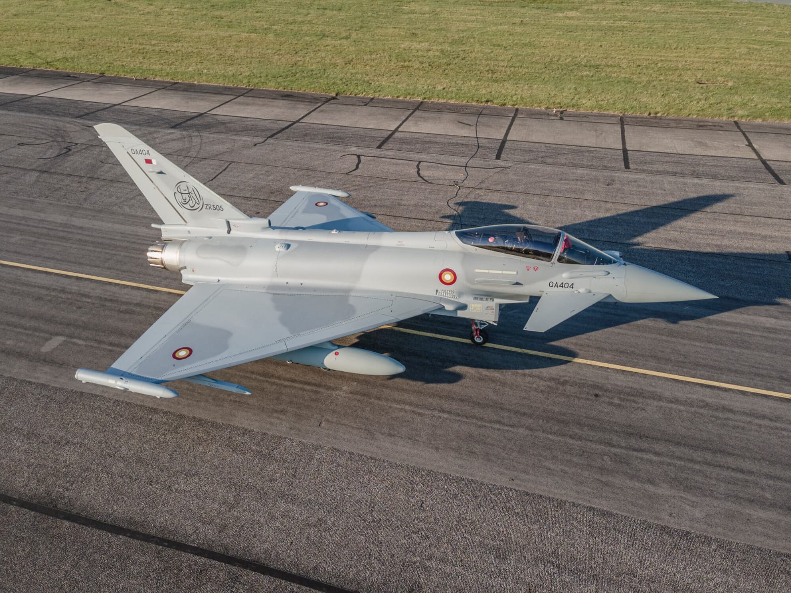 An image of a Typhoon aircraft