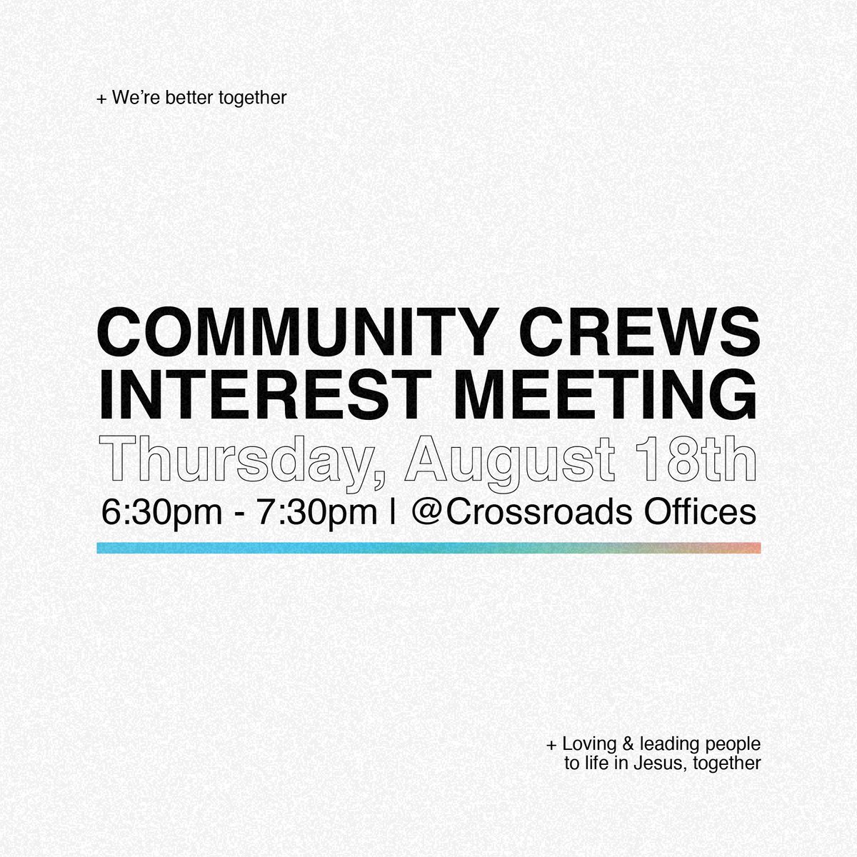 Crossroads Church of Benson tweet media
