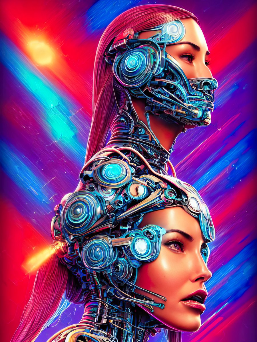 FLisbonWLove's tweet photo. Matrix Symbiosis XII ❤️08.22//FLWL🤖AI
#generativeart #aiart #aiartist #digitalart #surrealart #digitalartwork #nftart #nftartist #nftcollectors #discodiffusion #midjourney #dalle #stablediffusion #psyart #artcollectors #symbiosis #matrix #cyberborg #cyberpunk #oliviamunn https://t.co/W0BtZp2V0u
