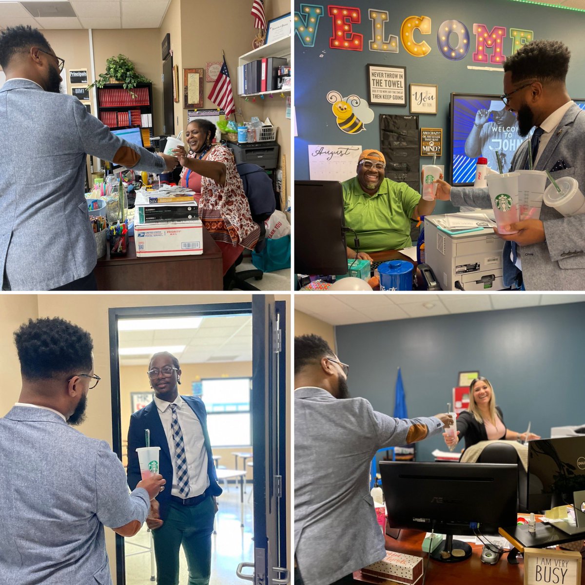 iEDU_2's tweet photo. The work is worth it, so take the time and put a smile on a coworker’s face! #TheEnergyBus #StaffBookStudy @RMAhouston @RMAschools #Prepare2Succeed @Starbucks https://t.co/zmsDLNSfst