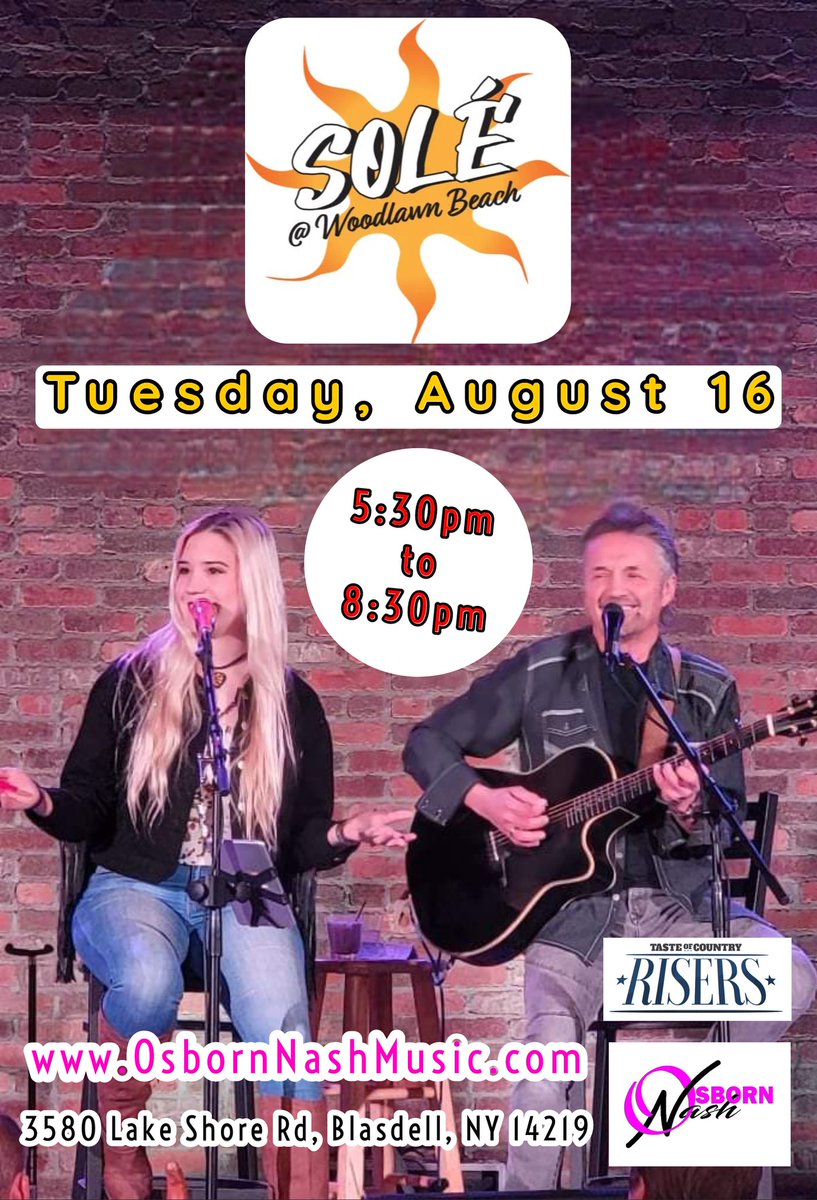 OsbornNashMusic's tweet photo. This week is JAM-PACKED!!!

***Don't forget to bring your OsbornNash "Day Break" Kazoos!***

We can't wait to see you all soon!!

🥳🎶🎤🎸 https://t.co/1gOBOKHDfE