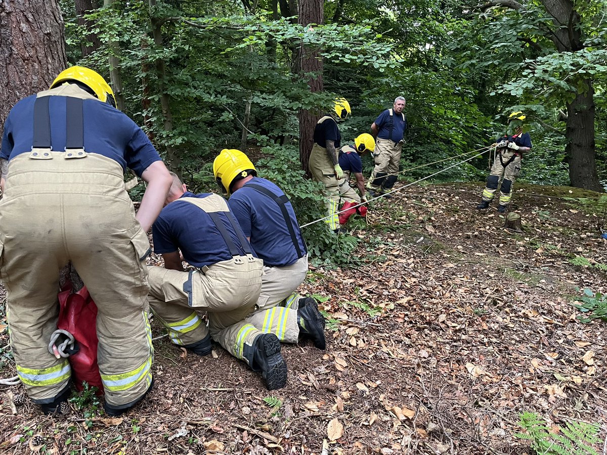 Deeside Whole time and On-Call making the most of our beautiful local area tonight with some line rescue training. 

#Learn something new every day
#train hard, work easy